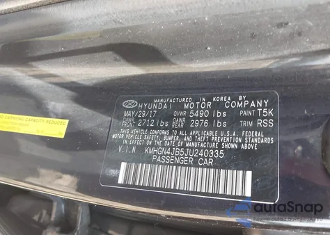 2018 Genesis G80 3.3T Sport из США, поврежденный, VIN KMHGN4JB5JU240335